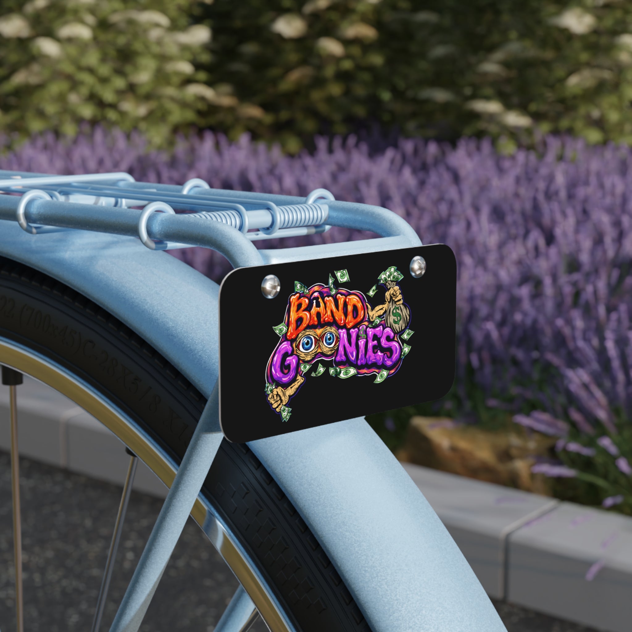 Mini License Plate | Orange & Purple Band Goonies