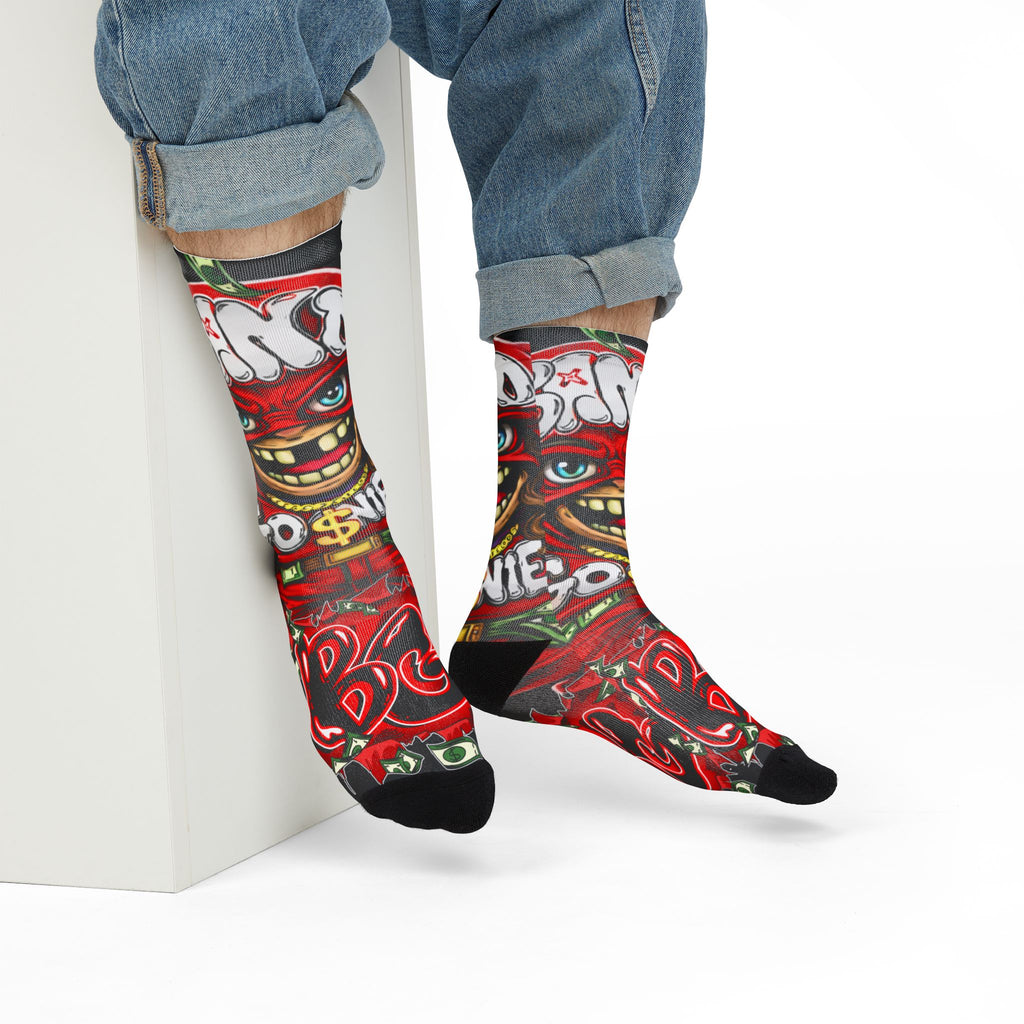 Red Goonie Crew Socks