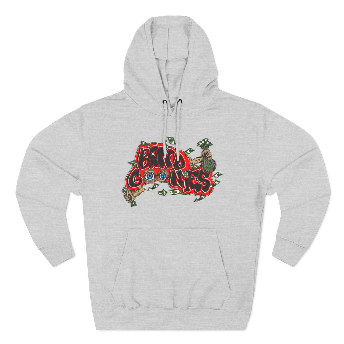 Three-Panel Fleece Hoodie