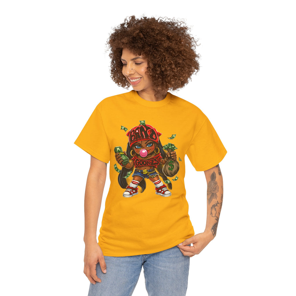 Heavy Cotton T-Shirt | Girl Goonie "Bubblegum Girl"