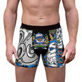 Men's Boxer Briefs (Black) | Blue Goonie "Money Follows Mindset"