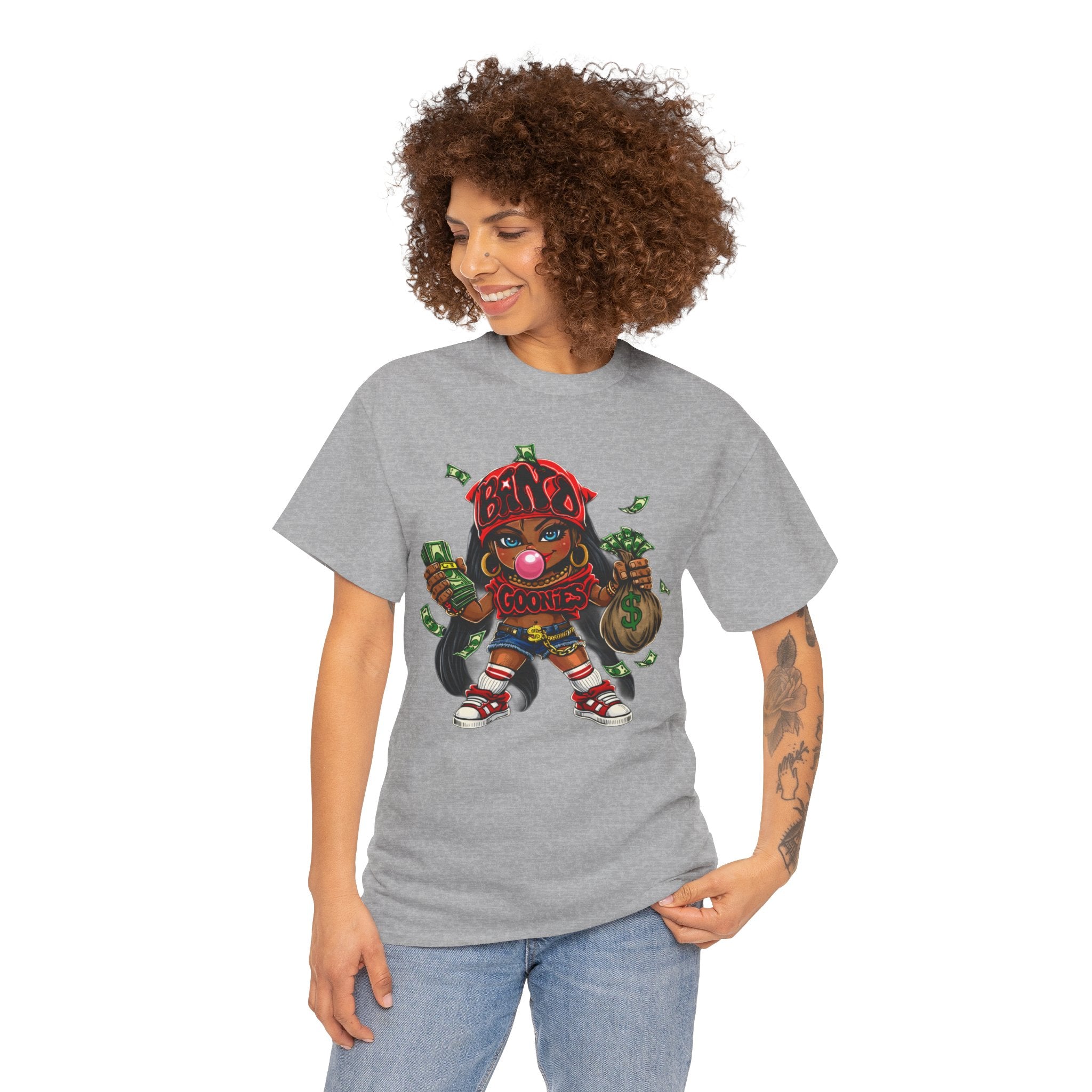 Heavy Cotton T-Shirt | Girl Goonie "Bubblegum Girl"