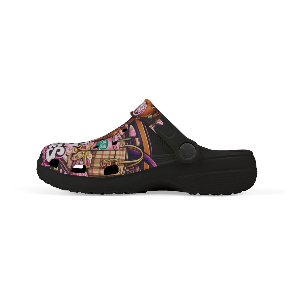 Kid's Foam Clogs (Black) | Pink BG Babies "Sunroofs & Starbucks"