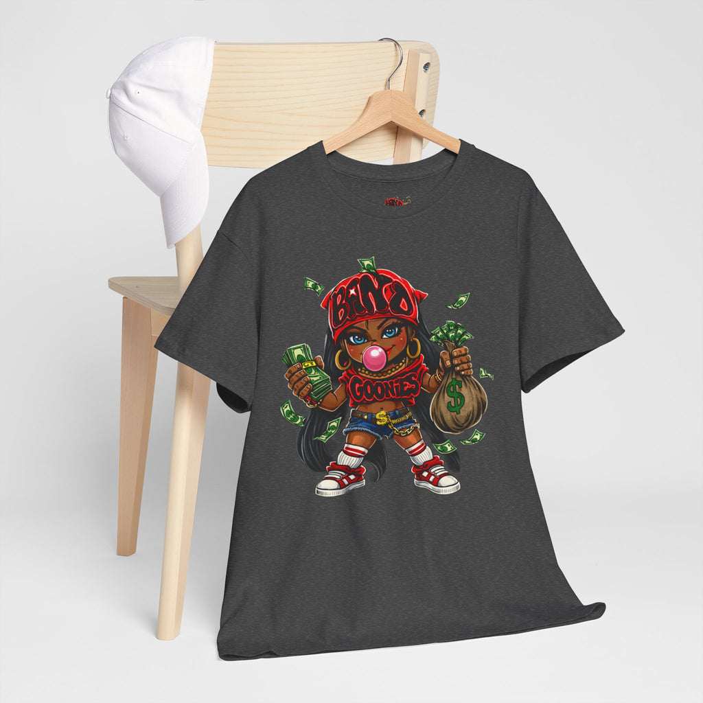 Heavy Cotton T-Shirt | Girl Goonie "Bubblegum Girl"