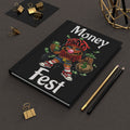 Hardcover Journal Matte Finish | "Money Fest" Red Girl Goonie (75 Sheets)