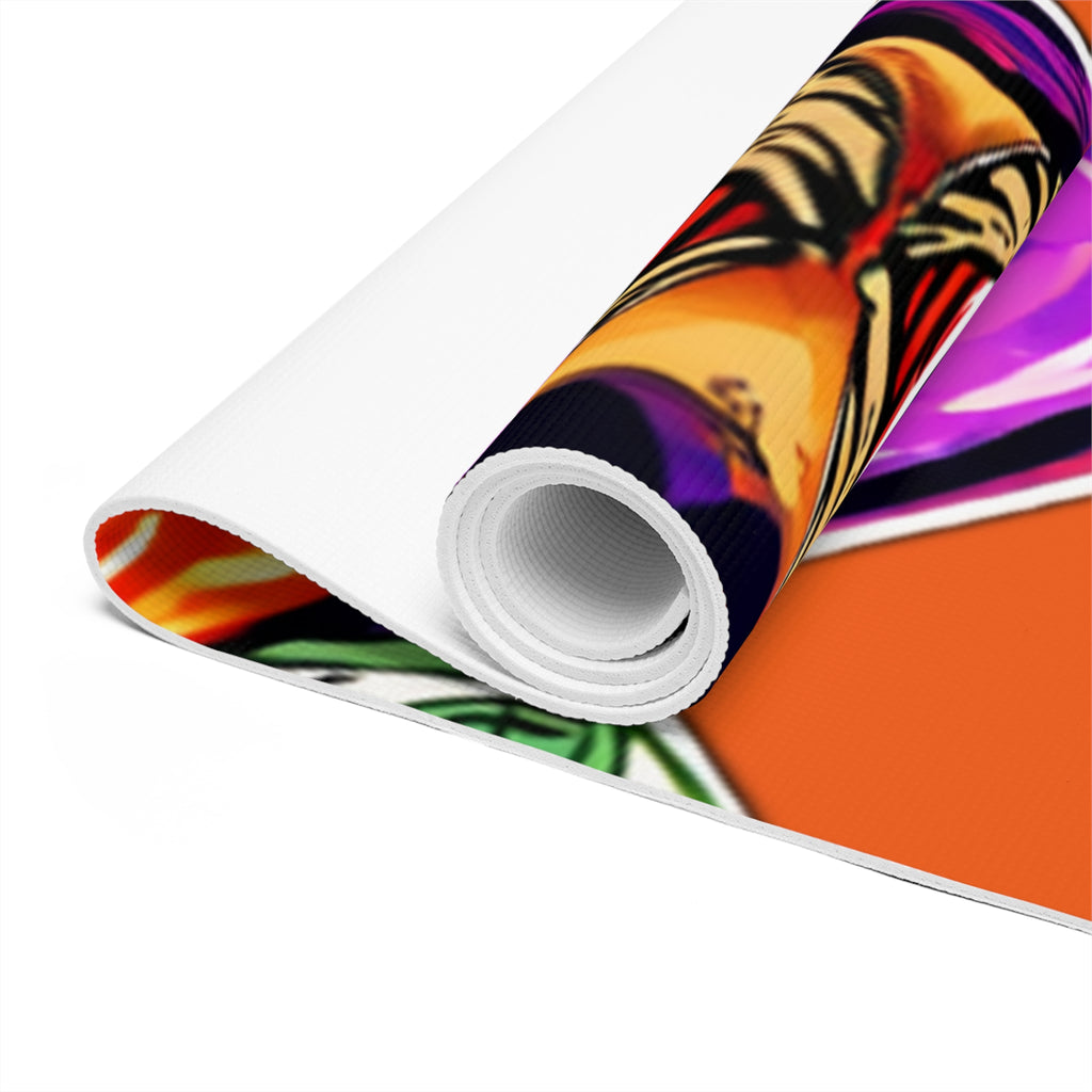 Foam Yoga Mat | Orange & Purple Band Goonies