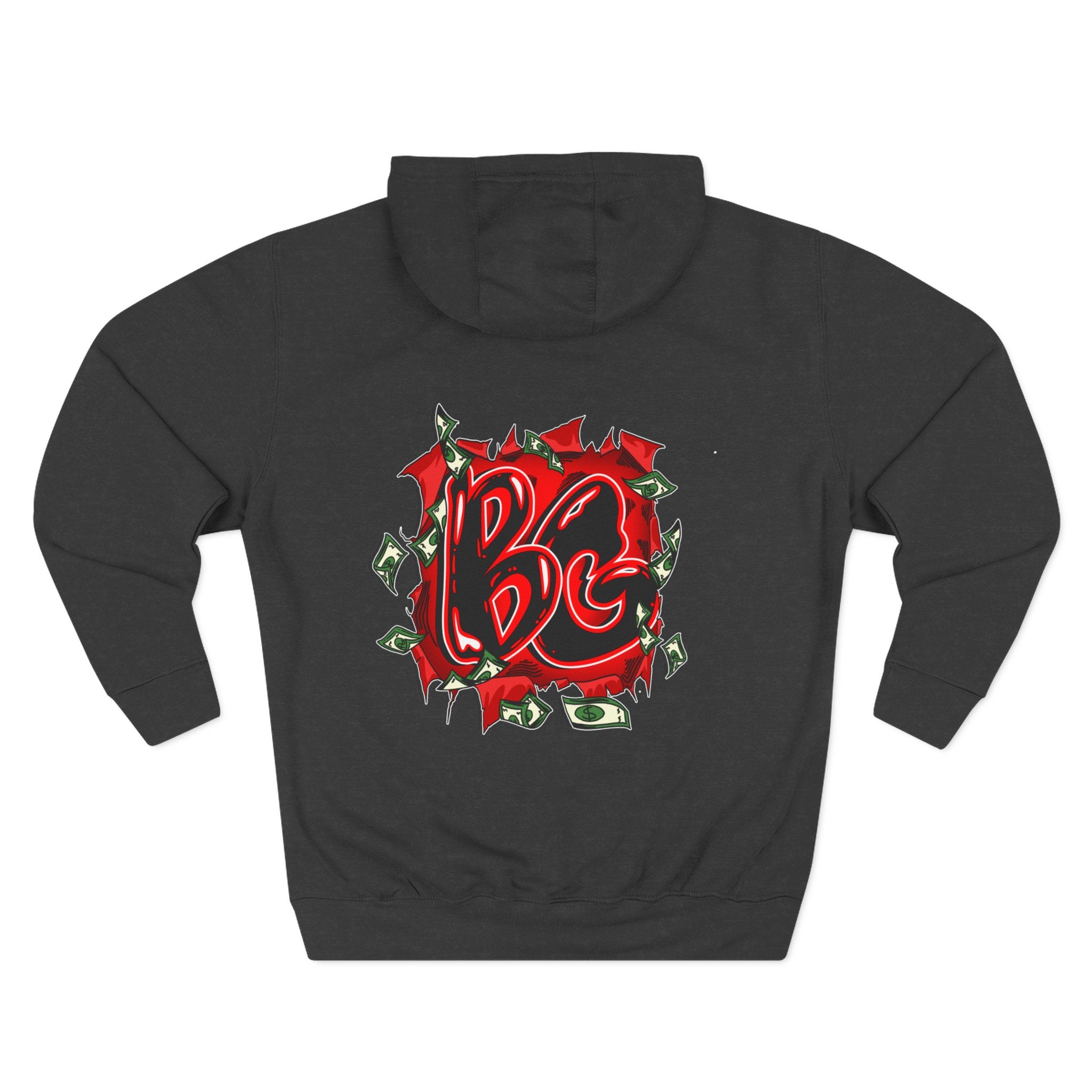 Three-Panel Fleece Hoodie