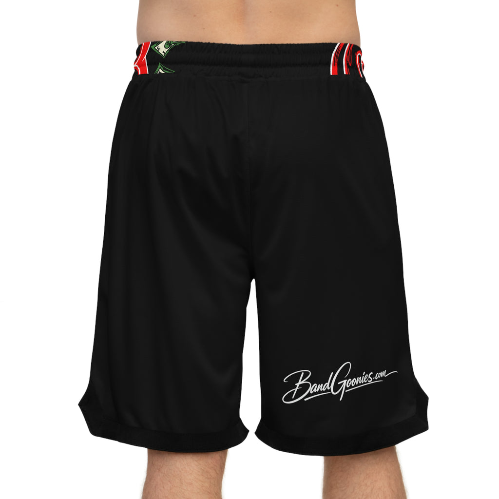 Basketball Rib Shorts (Black) | Red Band Goonies