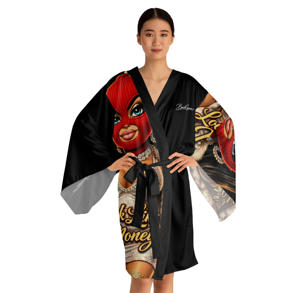 Long Sleeve Robe | Red Girl Goonie "Looks Like Money"