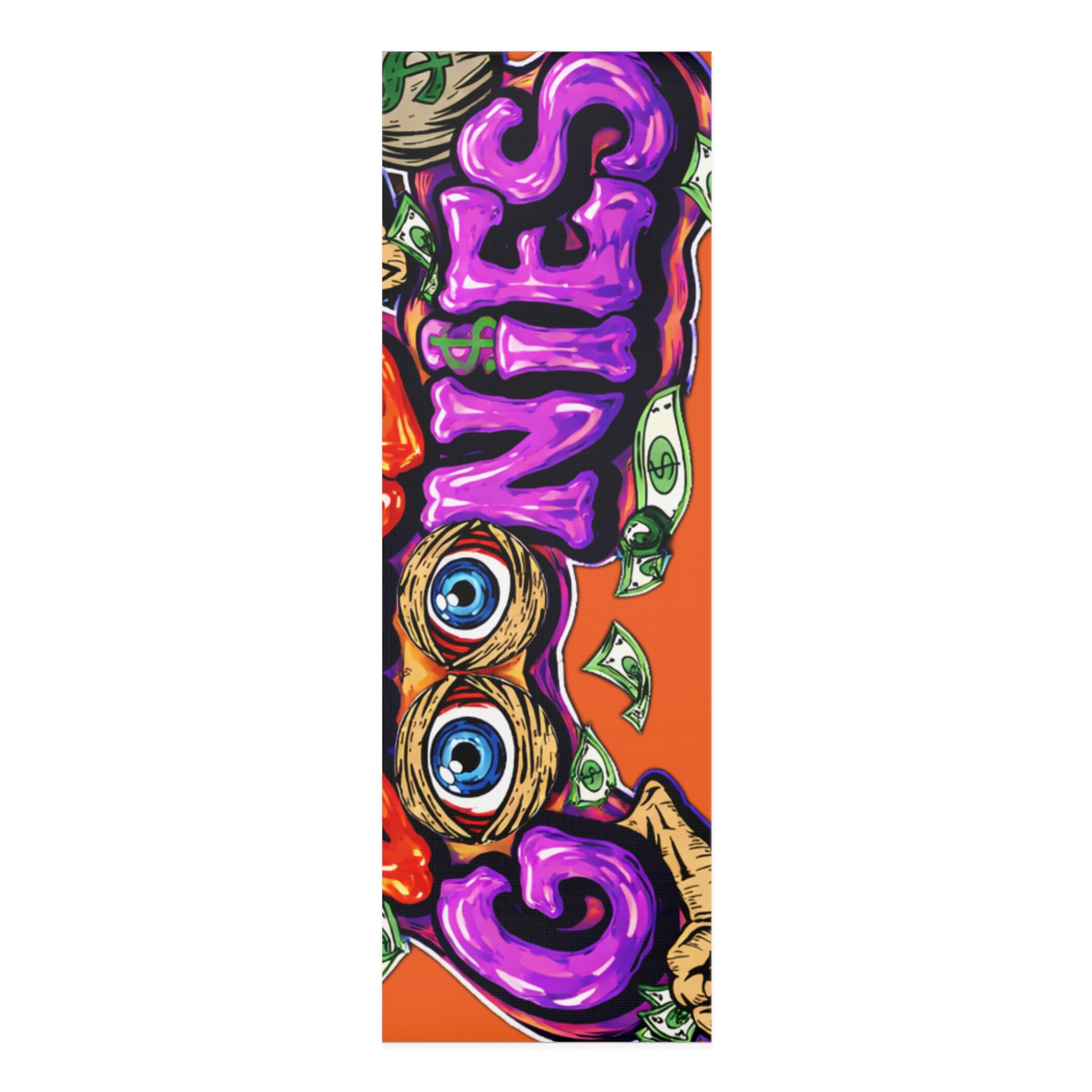 Foam Yoga Mat | Orange & Purple Band Goonies