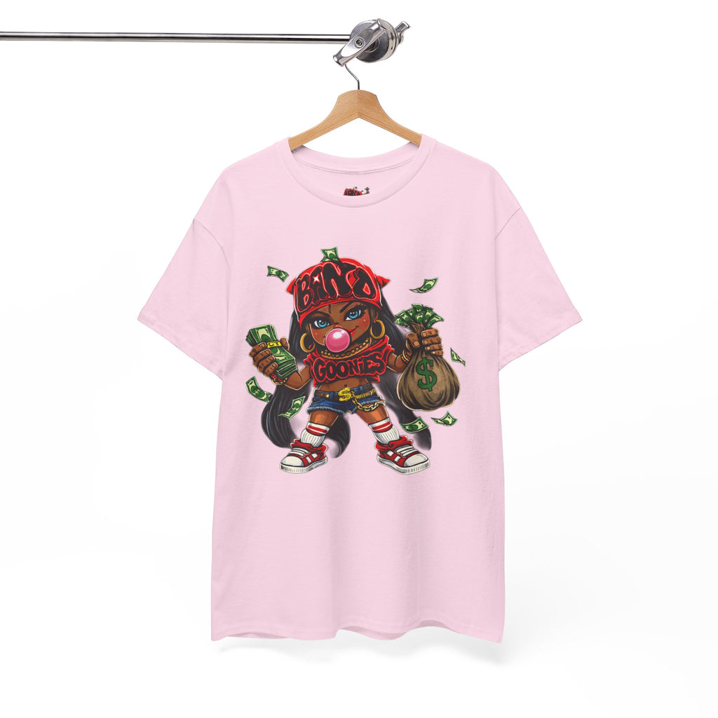 Heavy Cotton T-Shirt | Girl Goonie "Bubblegum Girl"