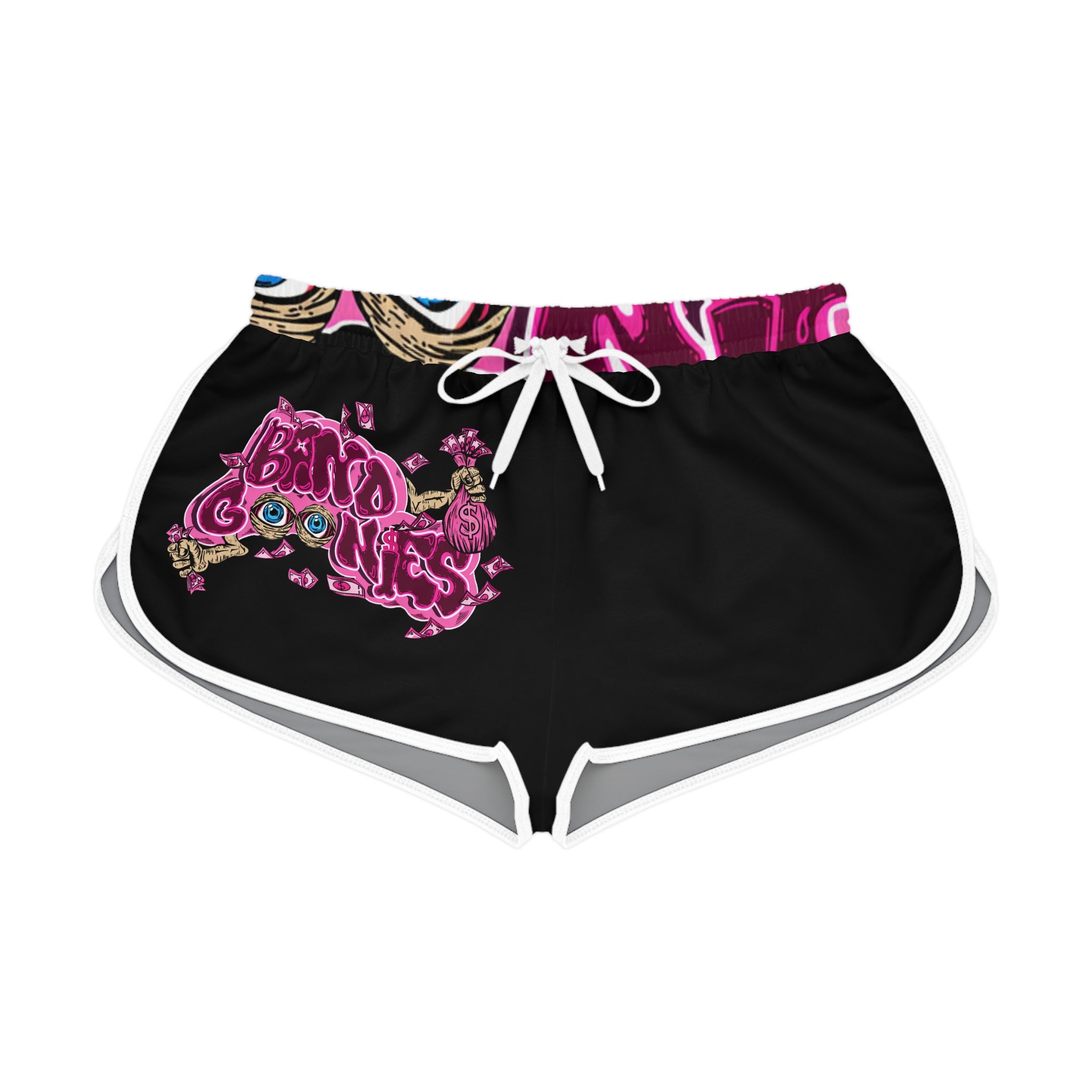 Women's Relaxed Shorts (Black) | Pink Band Goonies