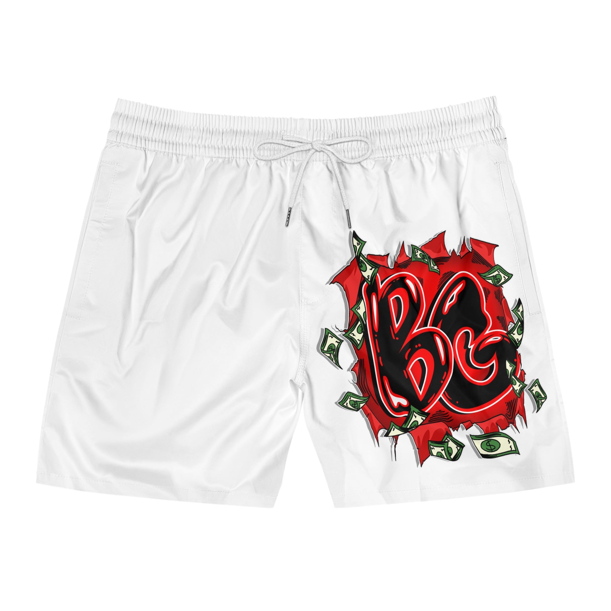 Men's Mid-Length Swim Shorts | Left Leg Logo