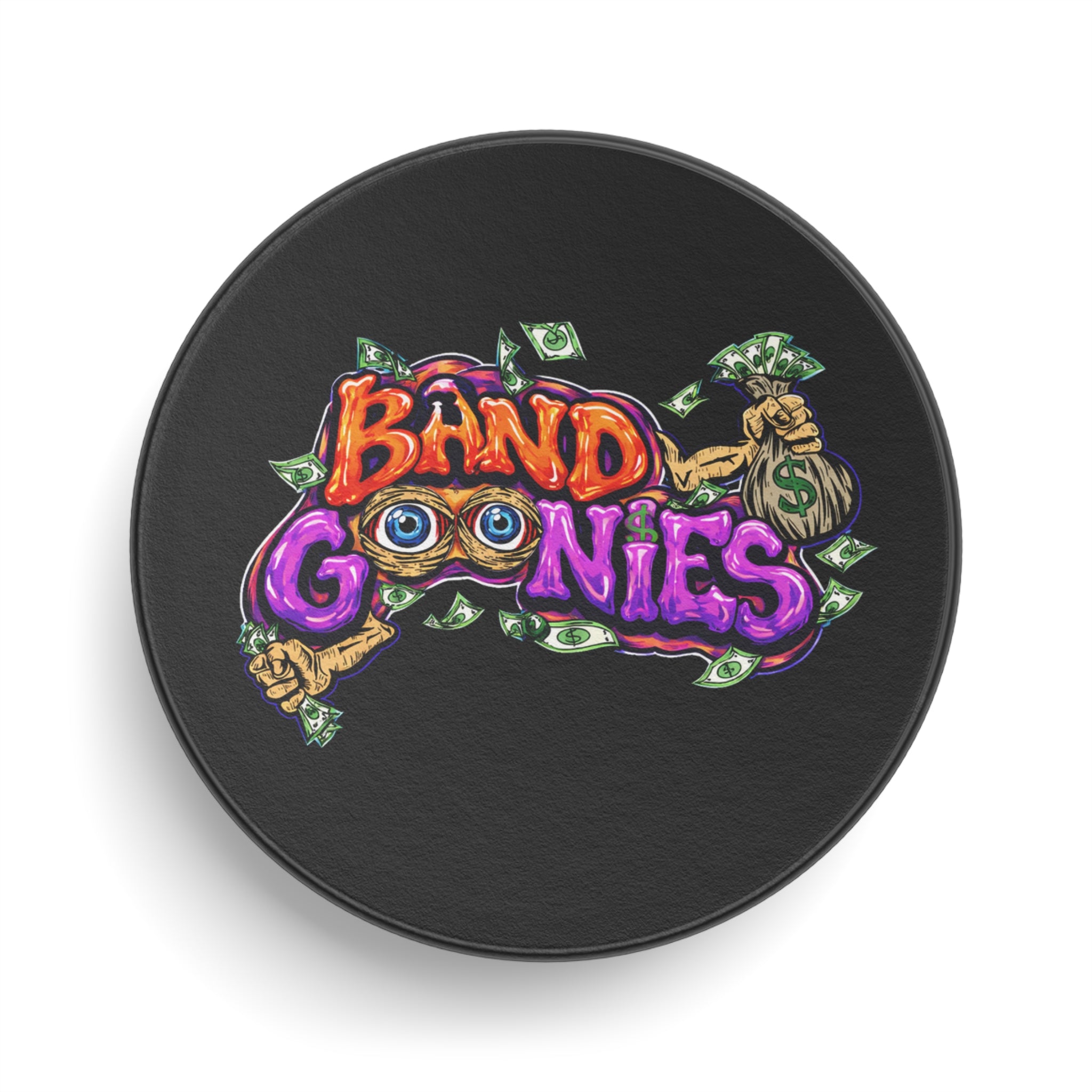 Hockey Puck | Orange & Purple Band Goonies