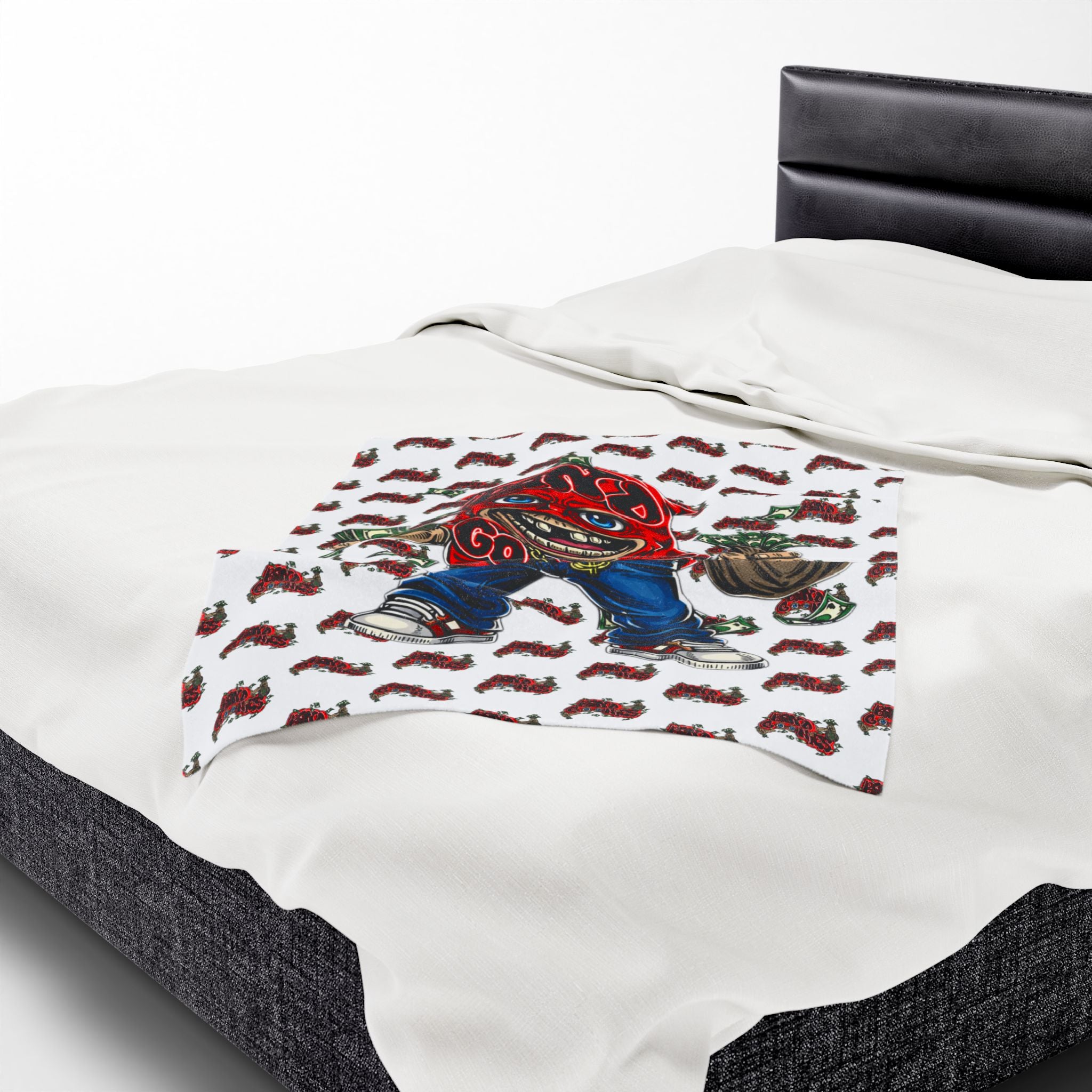 Velveteen Plush Blanket | Red Goonie