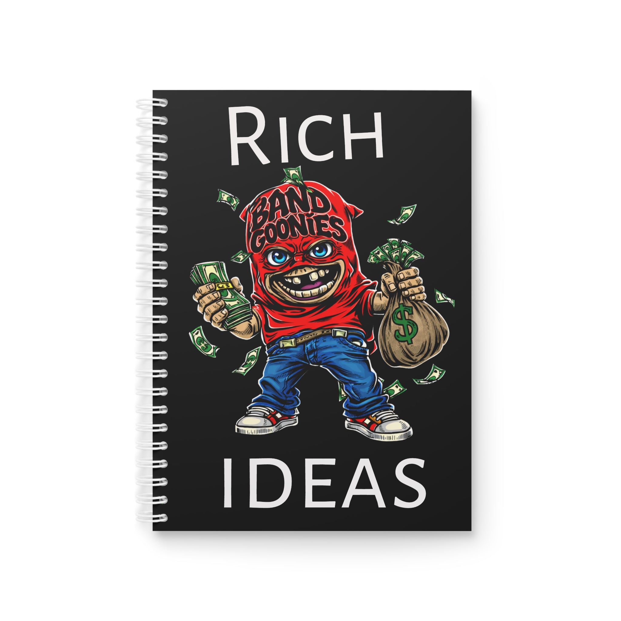 "Rich ideas" Red Goonie | Spiral Notebook (64 Sheets)