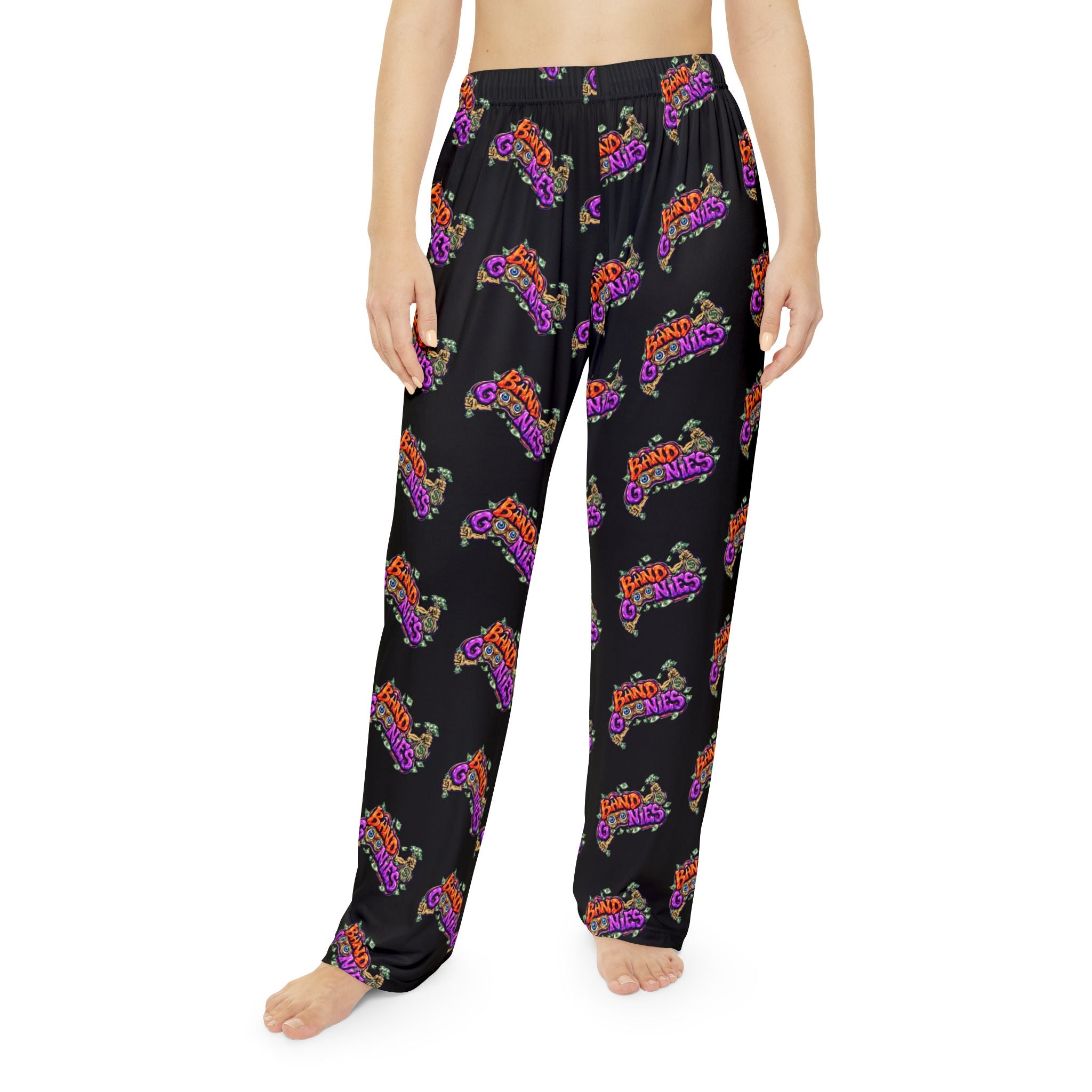 Women's Pajama Pants | Orange & Purple Band Goonies