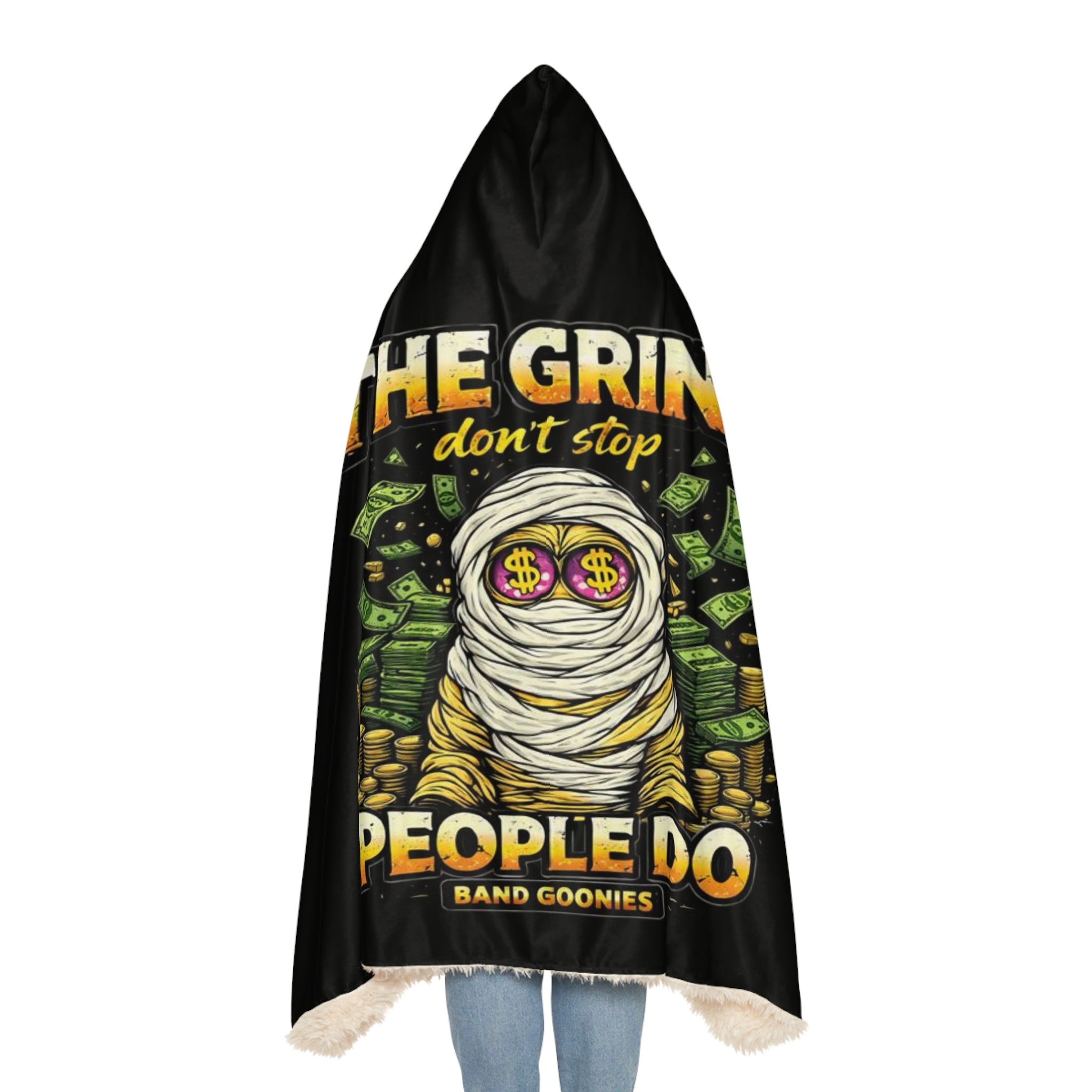 Snuggle Blanket | OG Goonie "The Grind Don't Stop, People Do"