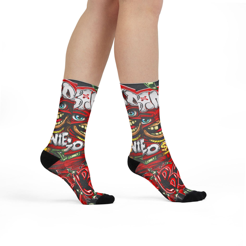 Red Goonie Crew Socks