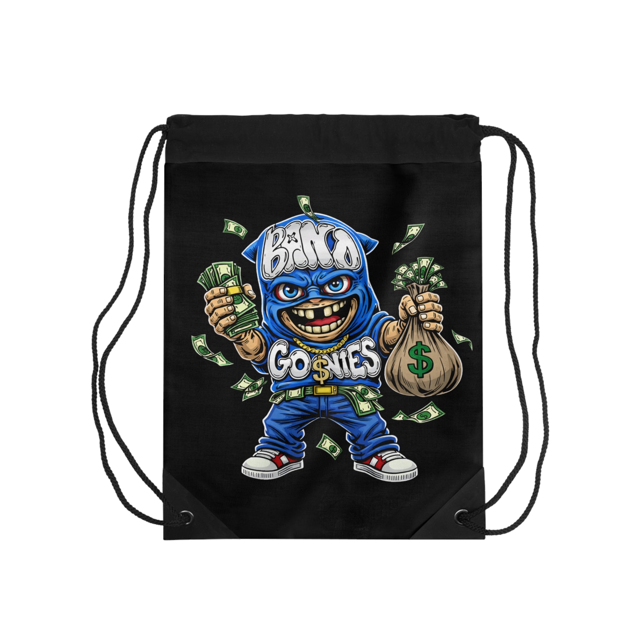 Drawstring Bag | Black & Blue