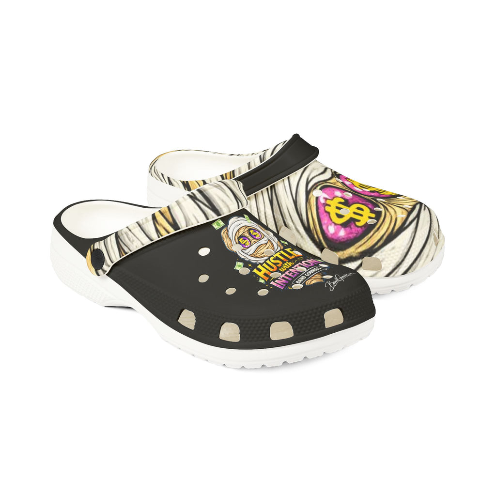 Foam Rubber Clog Shoes | OG Goonie "Hustle with Intention"