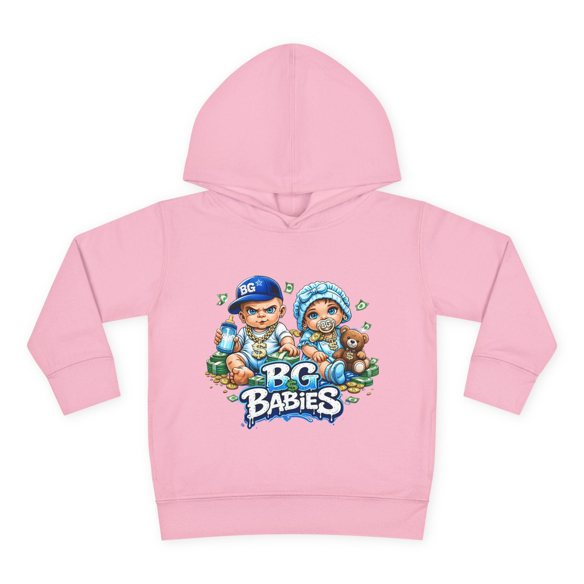Toddler Pullover Fleece Hoodie | Blue BG Babies