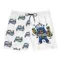 Men's Mid-Length Swim Shorts | Whie & Blue