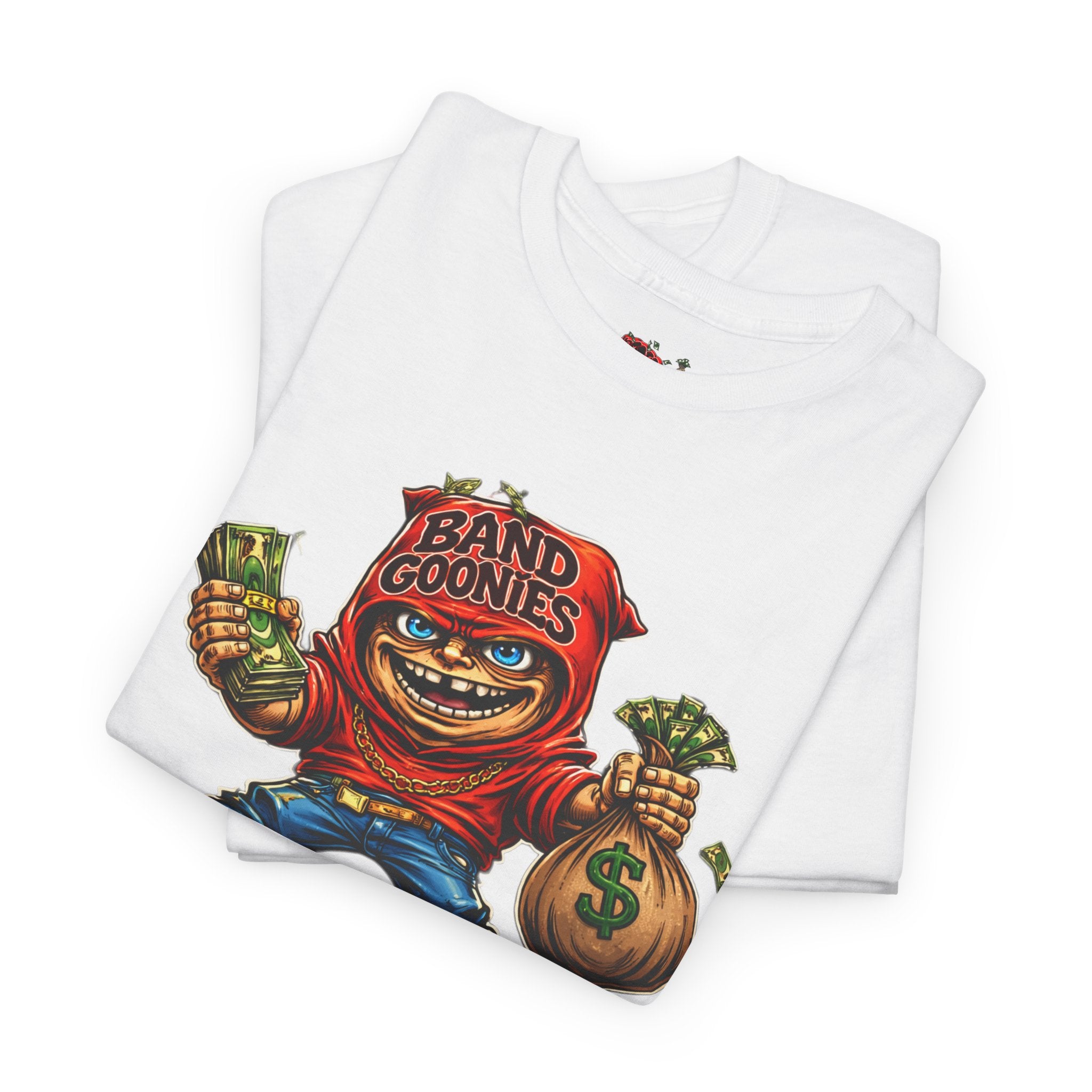 Heavy Cotton T-Shirt | Red Goonie "Profit & Positivity"