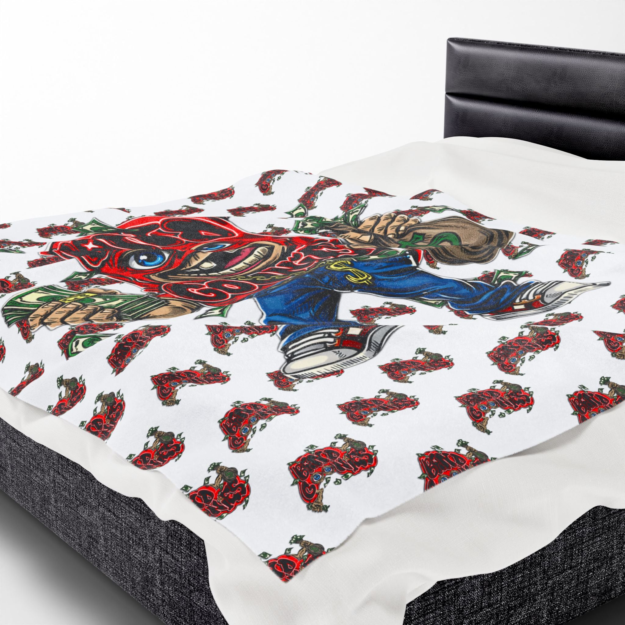 Velveteen Plush Blanket | Red Goonie