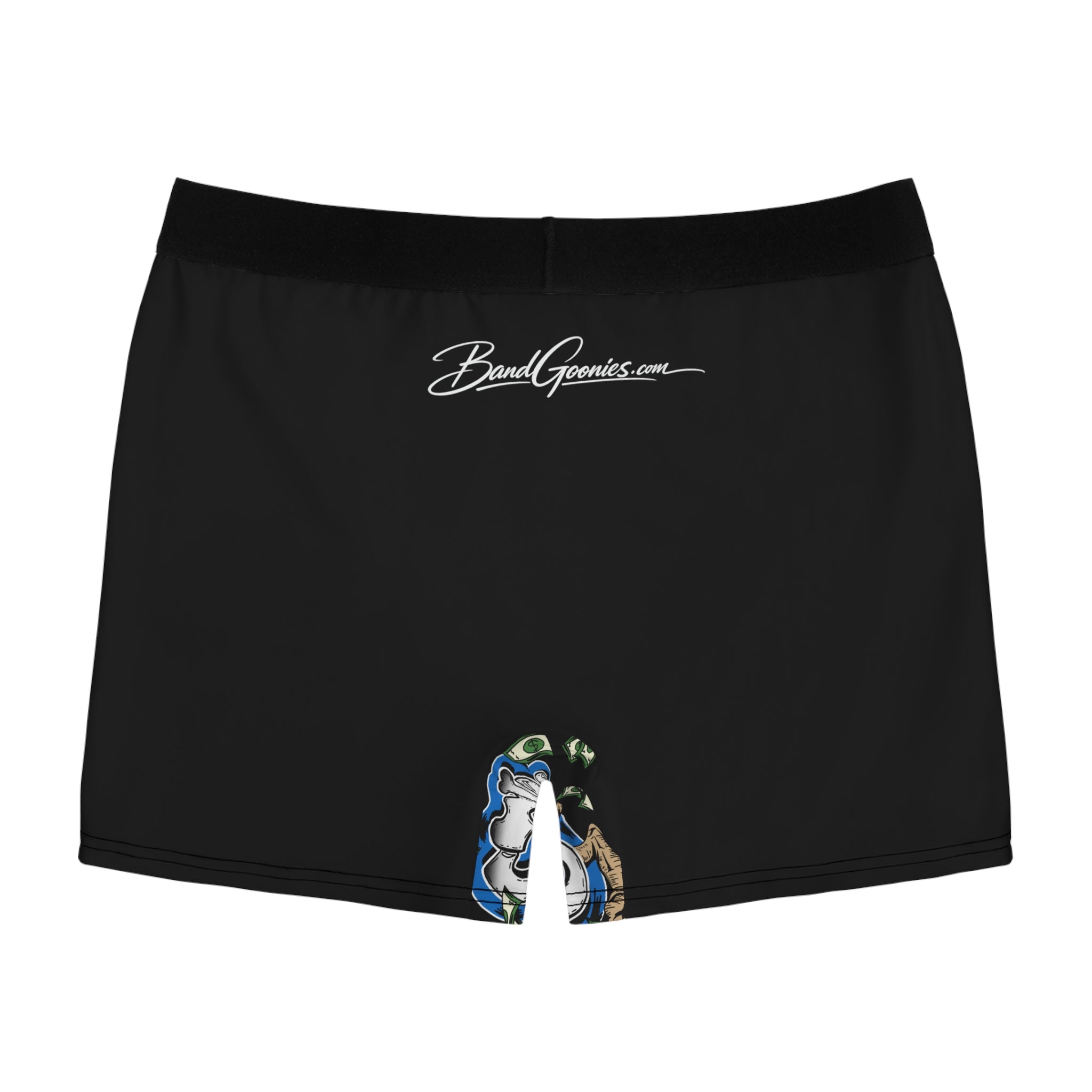 Men's Boxer Briefs (Black) | Blue Goonie "Money Follows Mindset"
