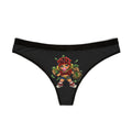 Women's Thongs (Black) | Red Girl goonie "Bubblegum Girl"