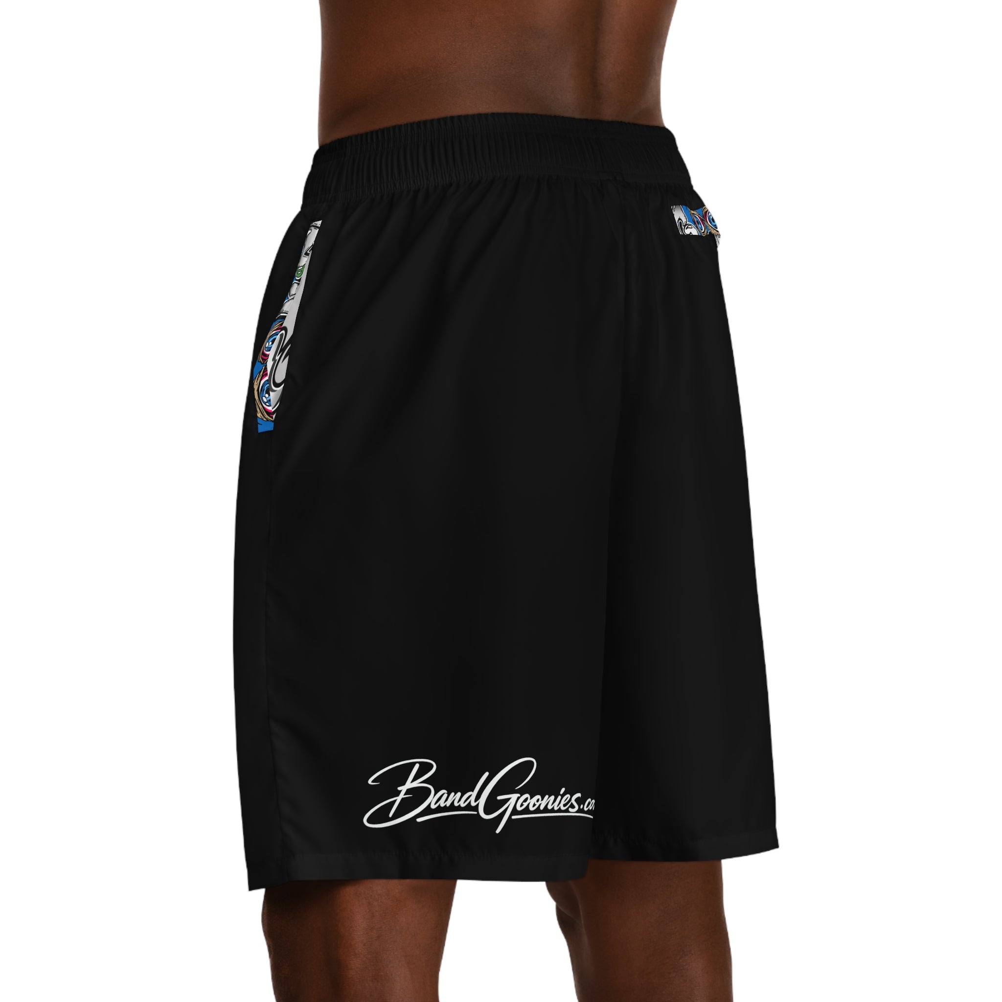 Men's Jogger Shorts (Black) | Blue Goonie "Built From Nothing"