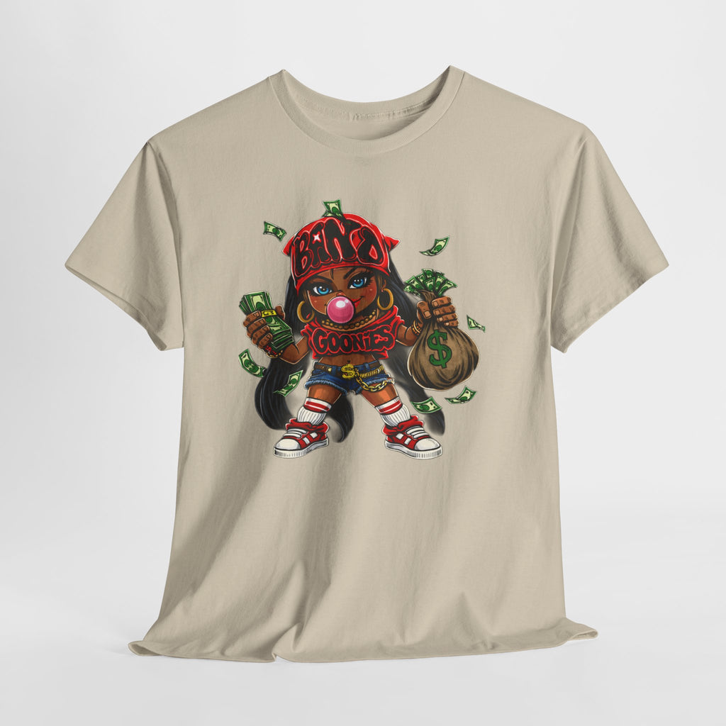 Heavy Cotton T-Shirt | Girl Goonie "Bubblegum Girl"