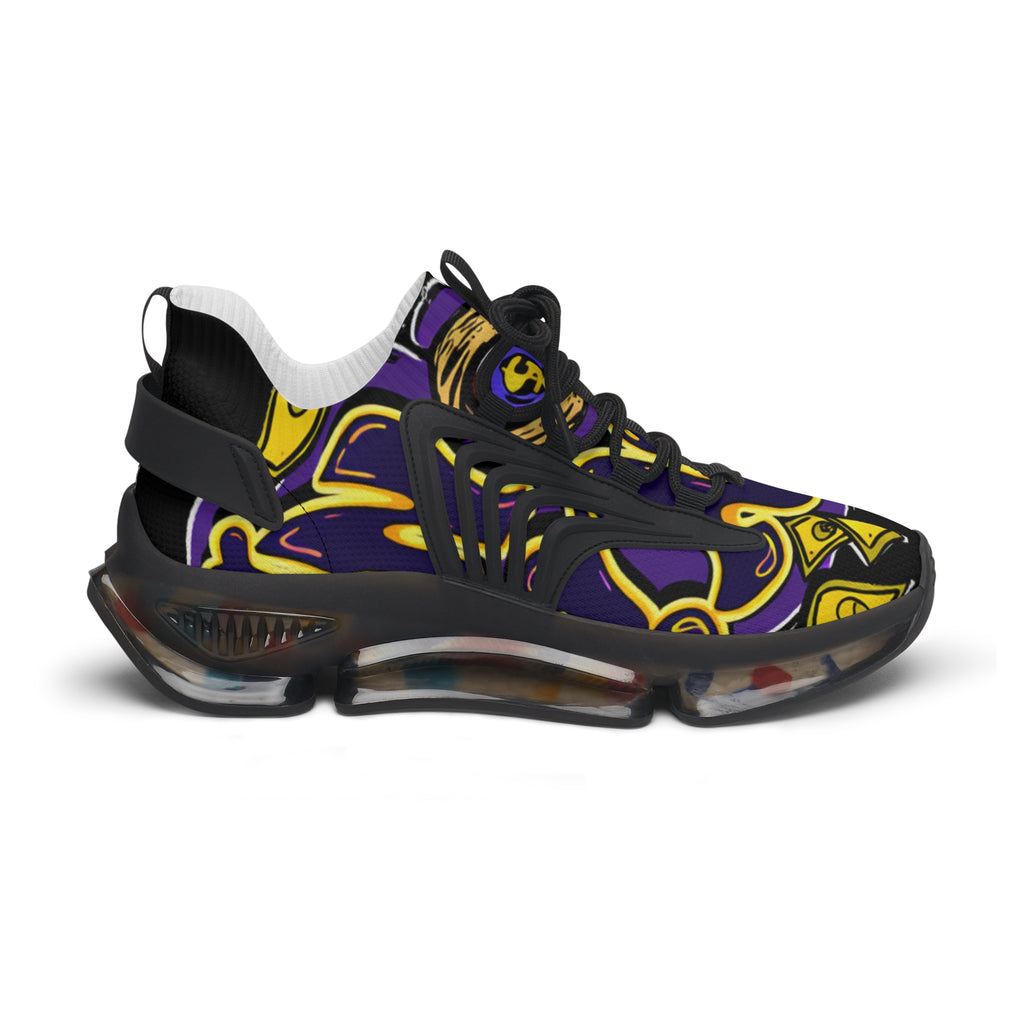 Women's Mesh Sneakers | Purple & Yellow Band Goonies