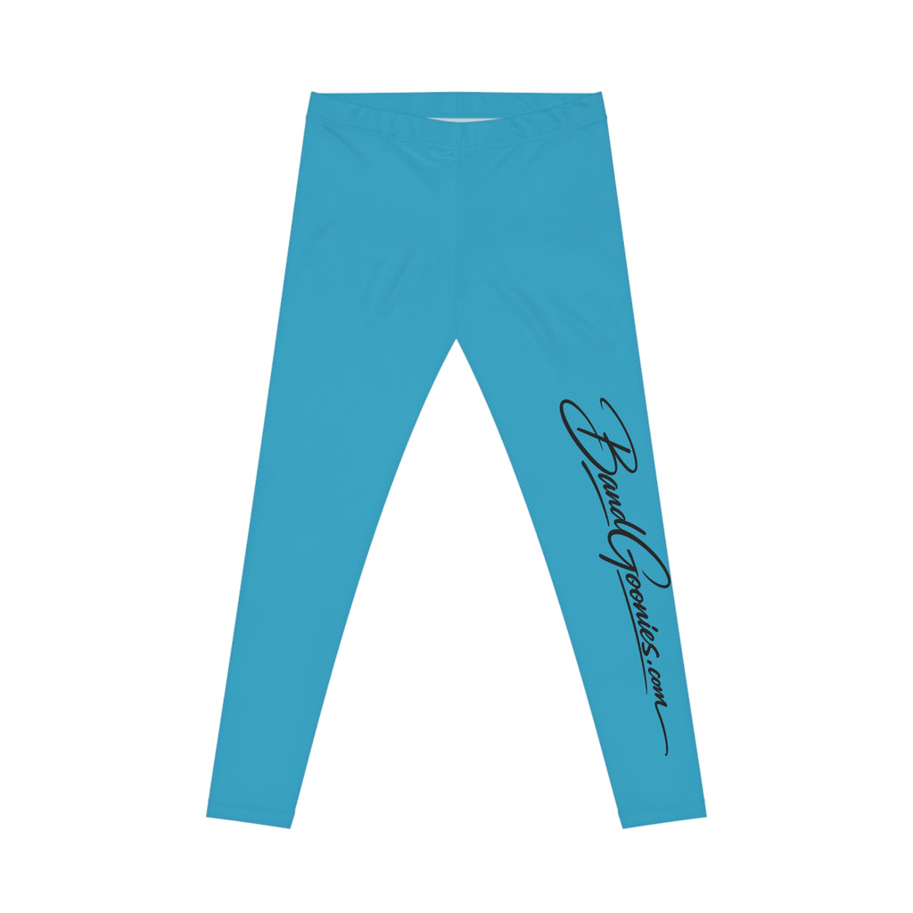 Women's Casual Leggings (Turquoise) | Band Goonie Branded
