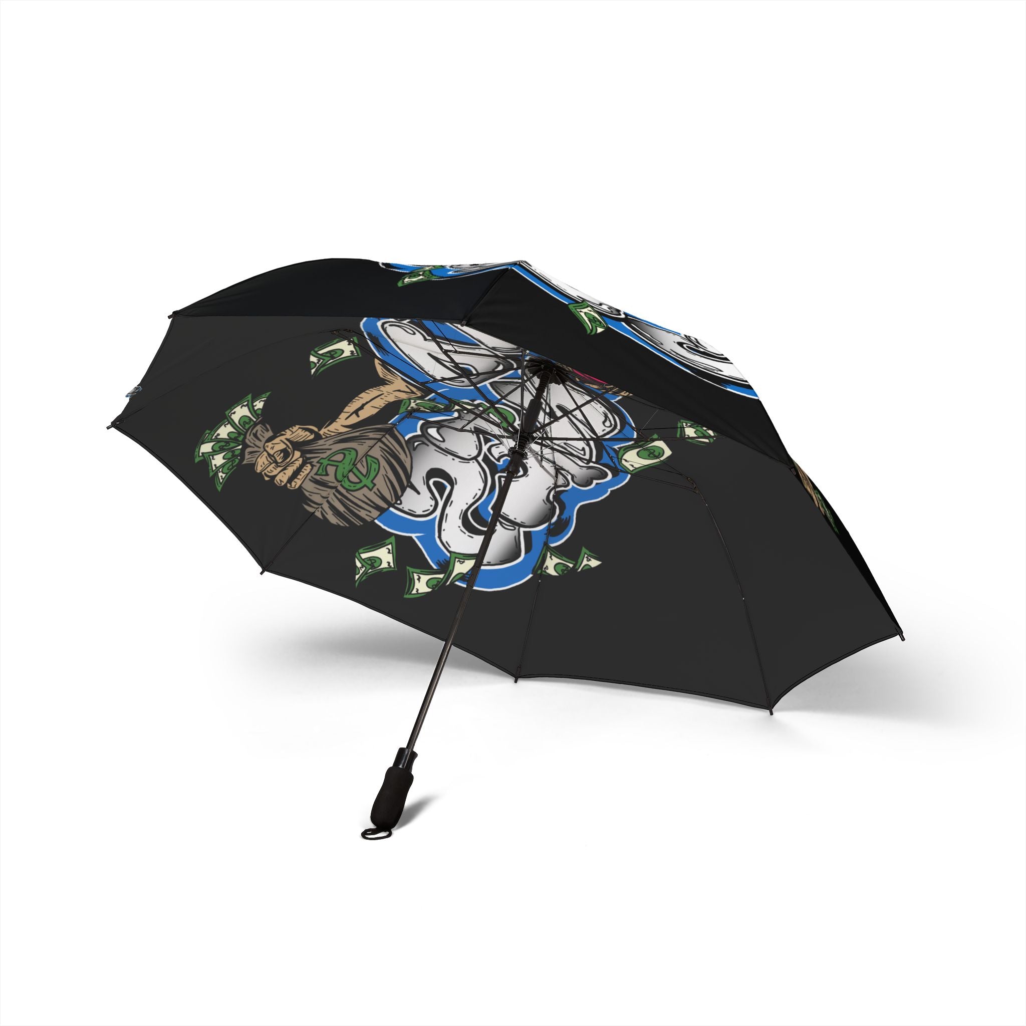 Semi-Automatic Foldable Umbrella (Black) | Blue Band Goonies