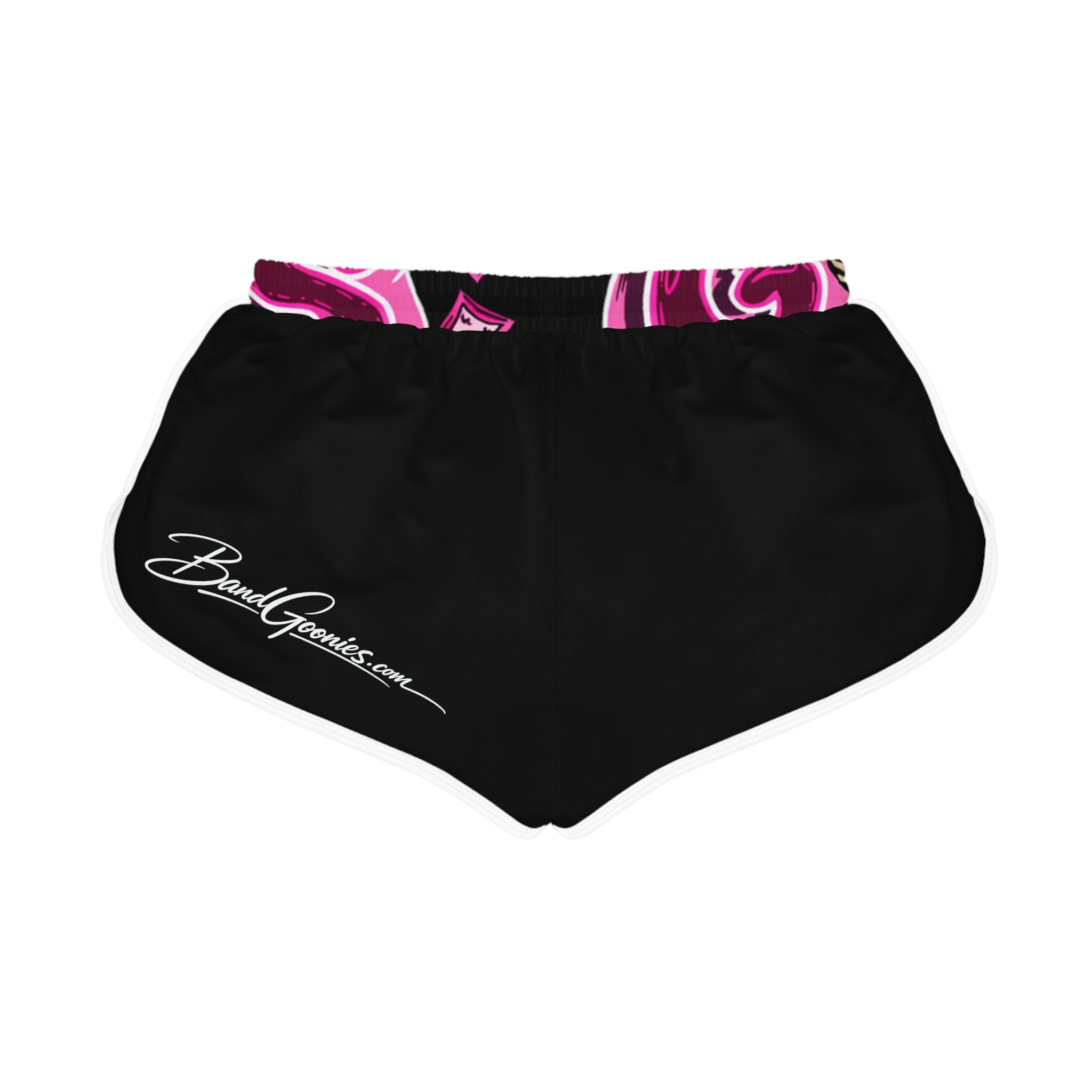 Women's Relaxed Shorts (Black) | Pink Band Goonies