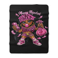 Sherpa Fleece Blanket | Pink Girl Goonie "Money Mindset"