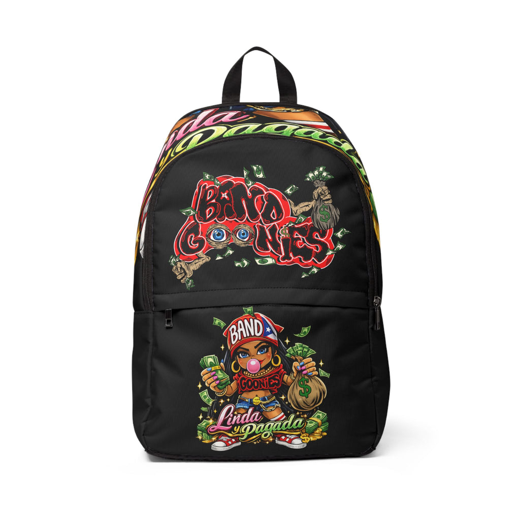 Fabric Backpack | Red Girl Goonie "Linda y Pagada"