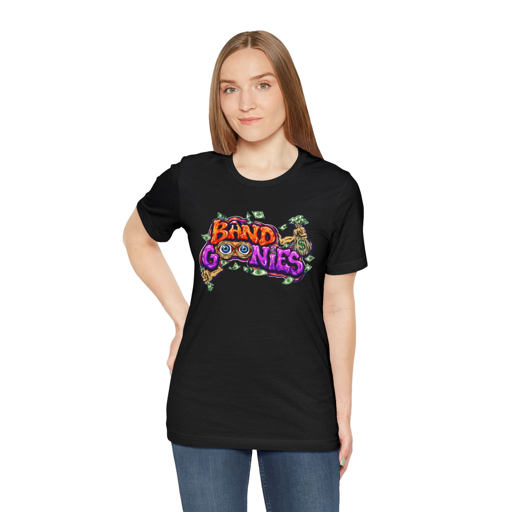 Unisex Jersey Short Sleeve T-Shirt | Orange & Purple Band Goonies