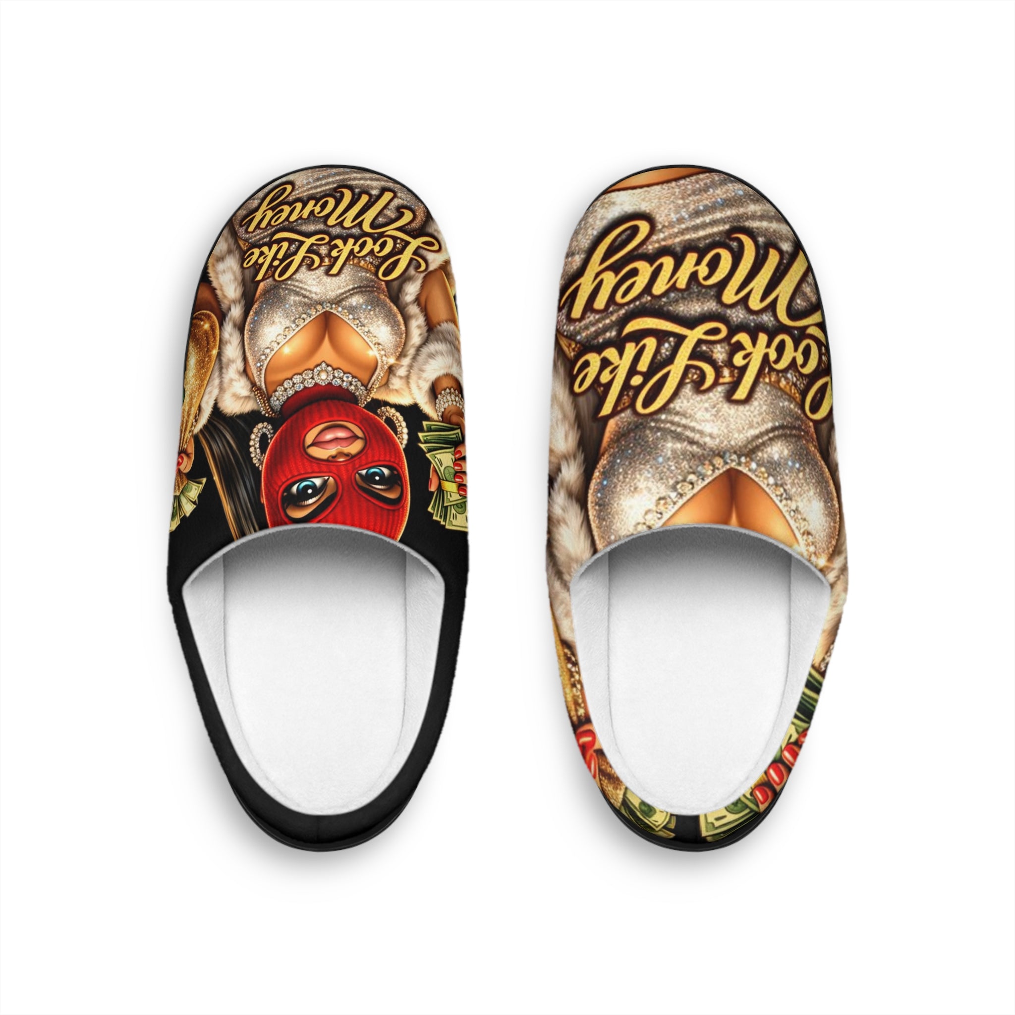 Women's Indoor Slippers | Red girl Goonie "Looks Like Money"
