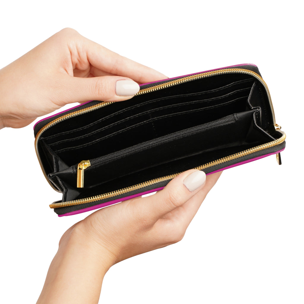 Zipper Wallet | Pink Girl Goonie "Cash, Lashes & Confidence"