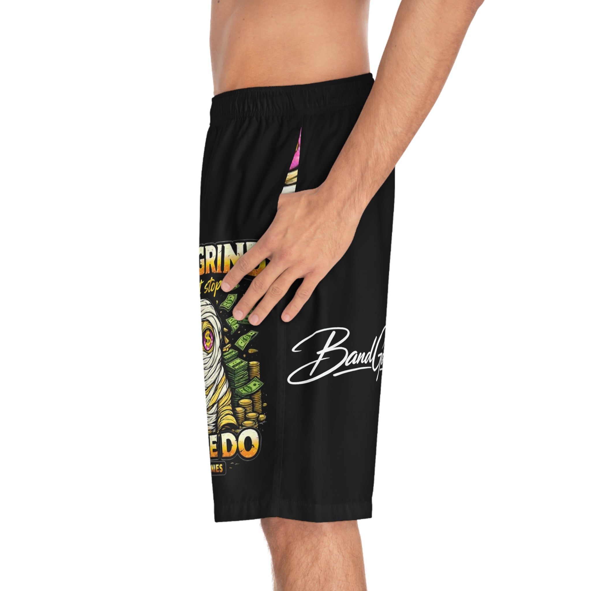 Men's Board Shorts | OG Goonie "The grind Don't Stop, People Do"