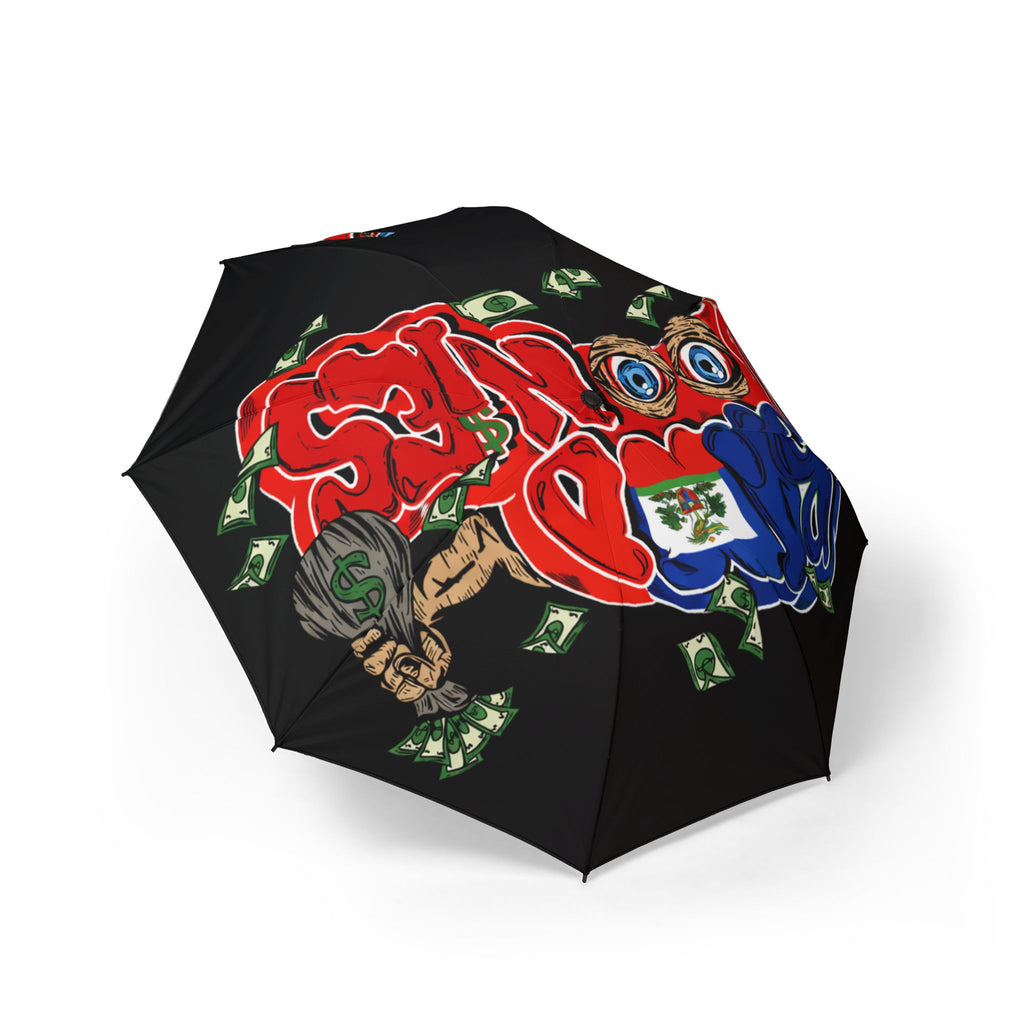 Semi-Automatic Foldable Umbrella (Black) | Haiti Band Goonies