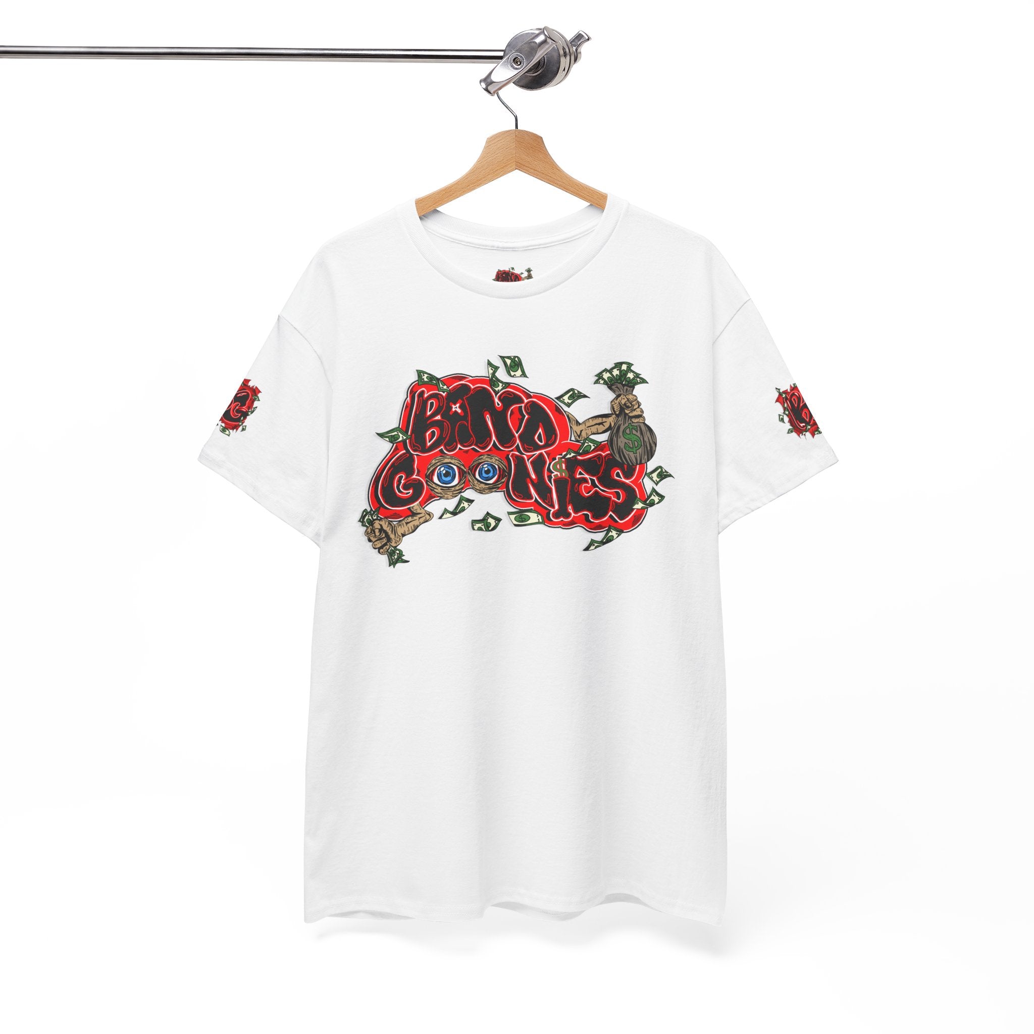 Heavy Cotton T-Shirt | White & Red