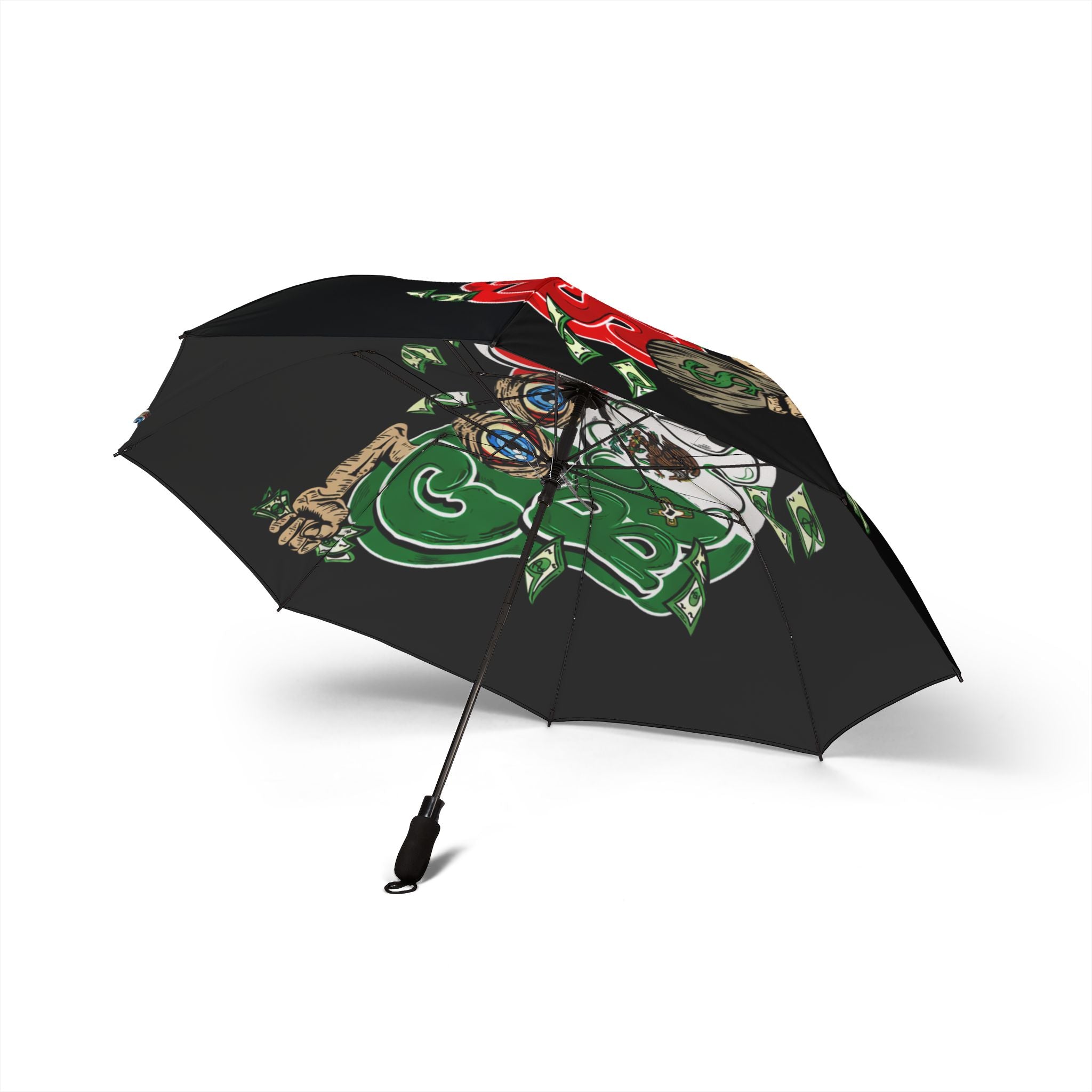 Semi-Automatic Foldable Umbrella (Black) | Mexico Band Goonies