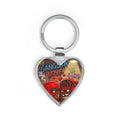 Heart Keychain | Red Goonie Couple "Gangsta Love"