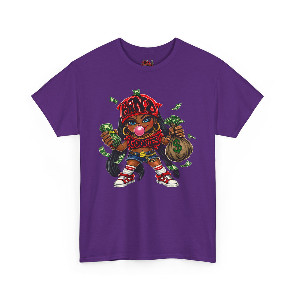 Heavy Cotton T-Shirt | Girl Goonie "Bubblegum Girl"