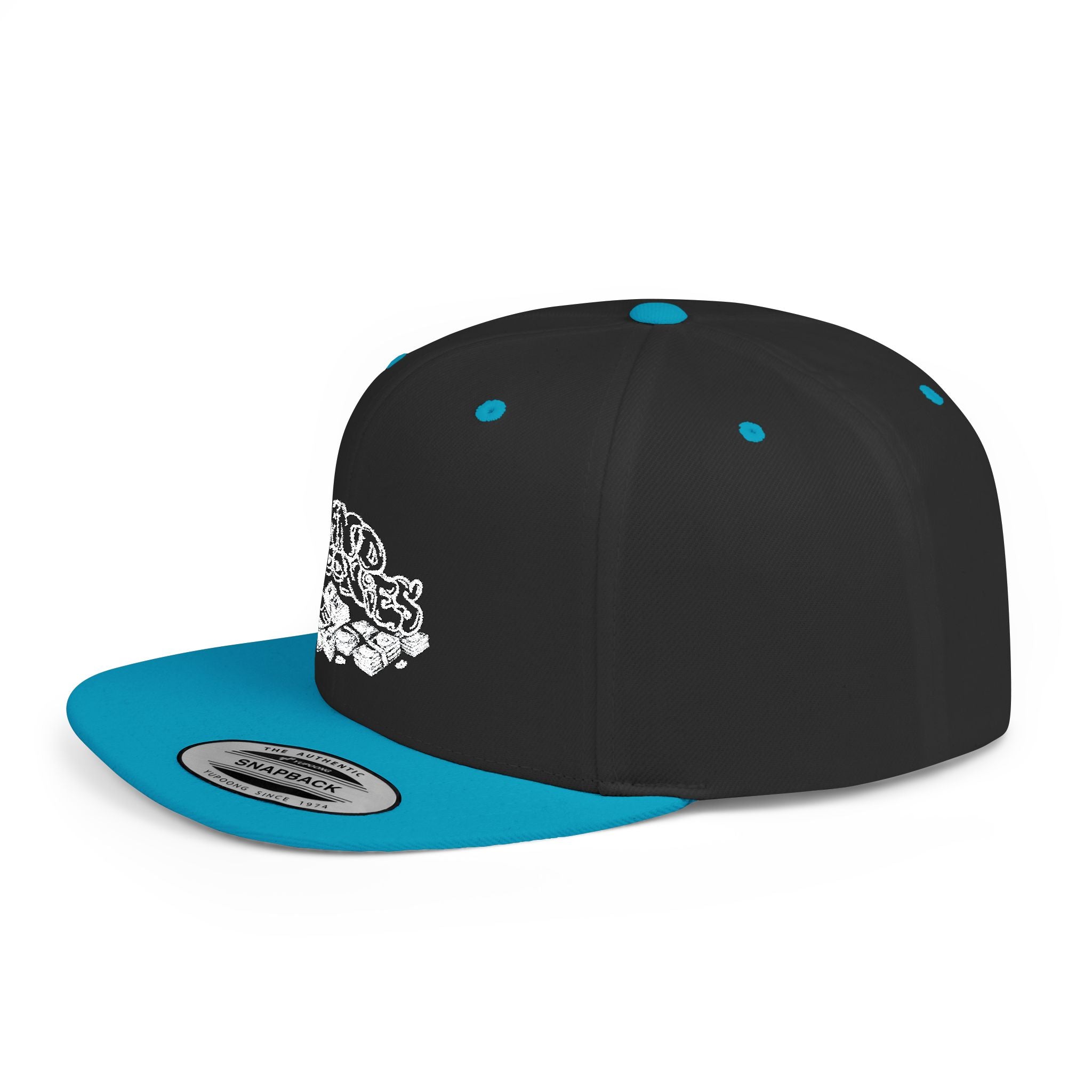 Flat Bill Snapback White Band Goonies Logo