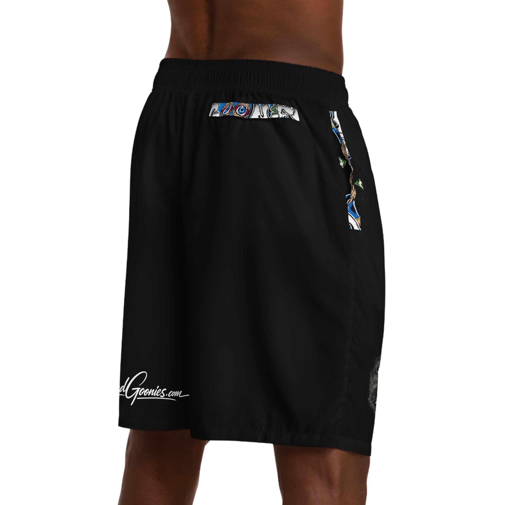 Men's Jogger Shorts (Black) | Blue Goonie "Built From Nothing"